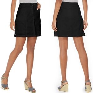 Karen Scott A Line Skort Pull On Knit Waistband
